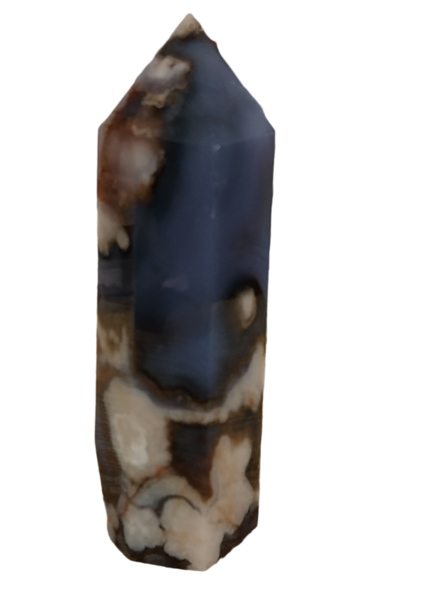 Blue Flower Agate Tower - A7