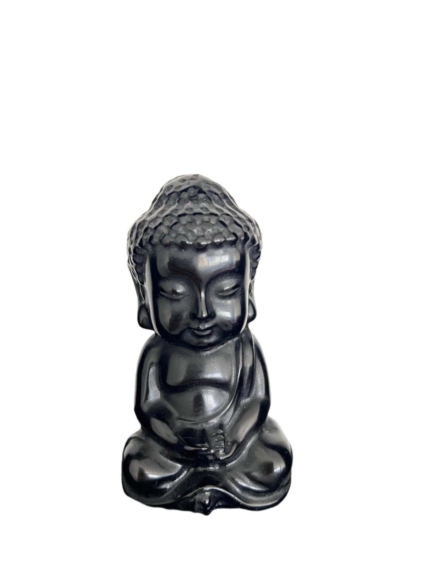 Black Obsidian Baby Buddha - C10
