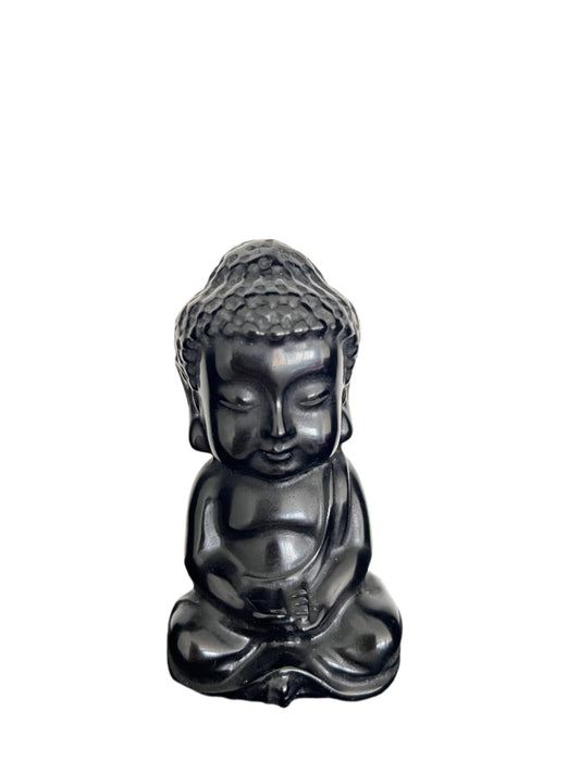 Black Obsidian Baby Buddha - C10