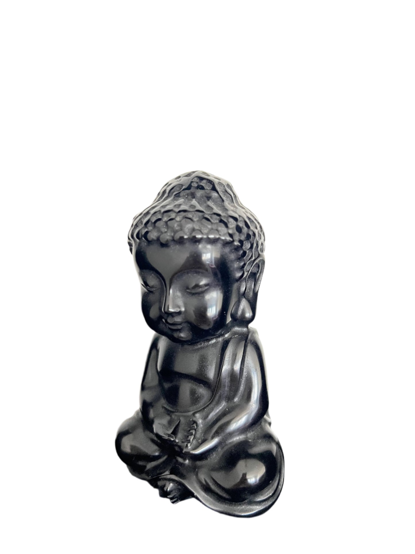 Black Obsidian Baby Buddha - C10