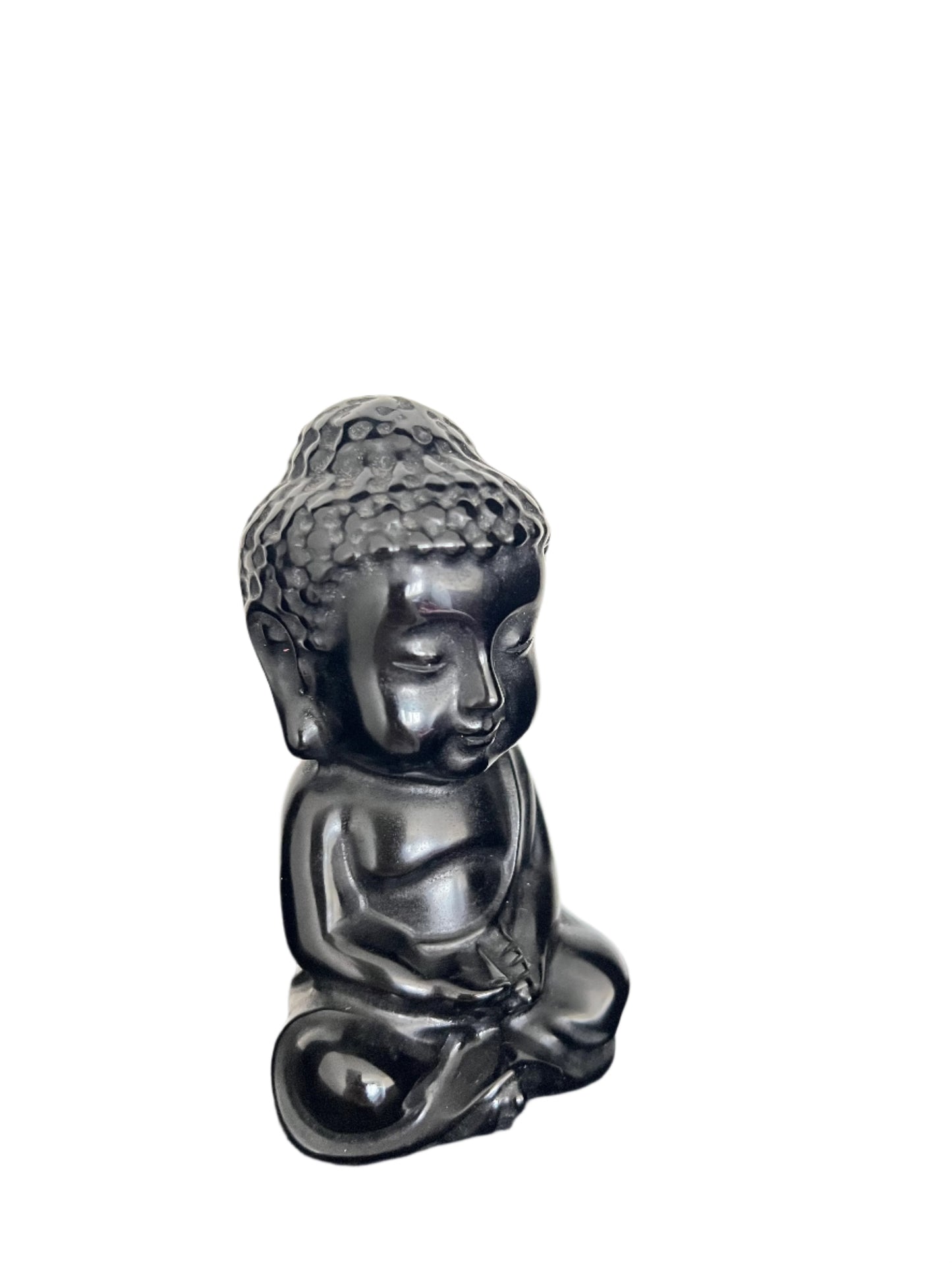 Black Obsidian Baby Buddha - C10