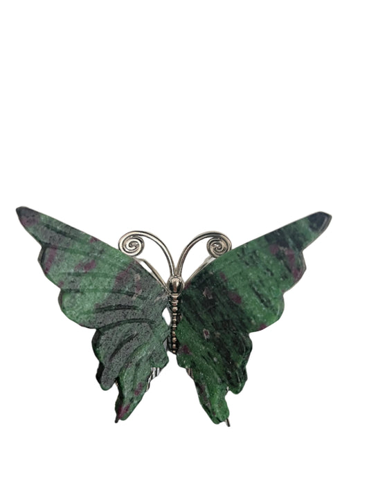 Ruby Zeosite Butterfly - C14