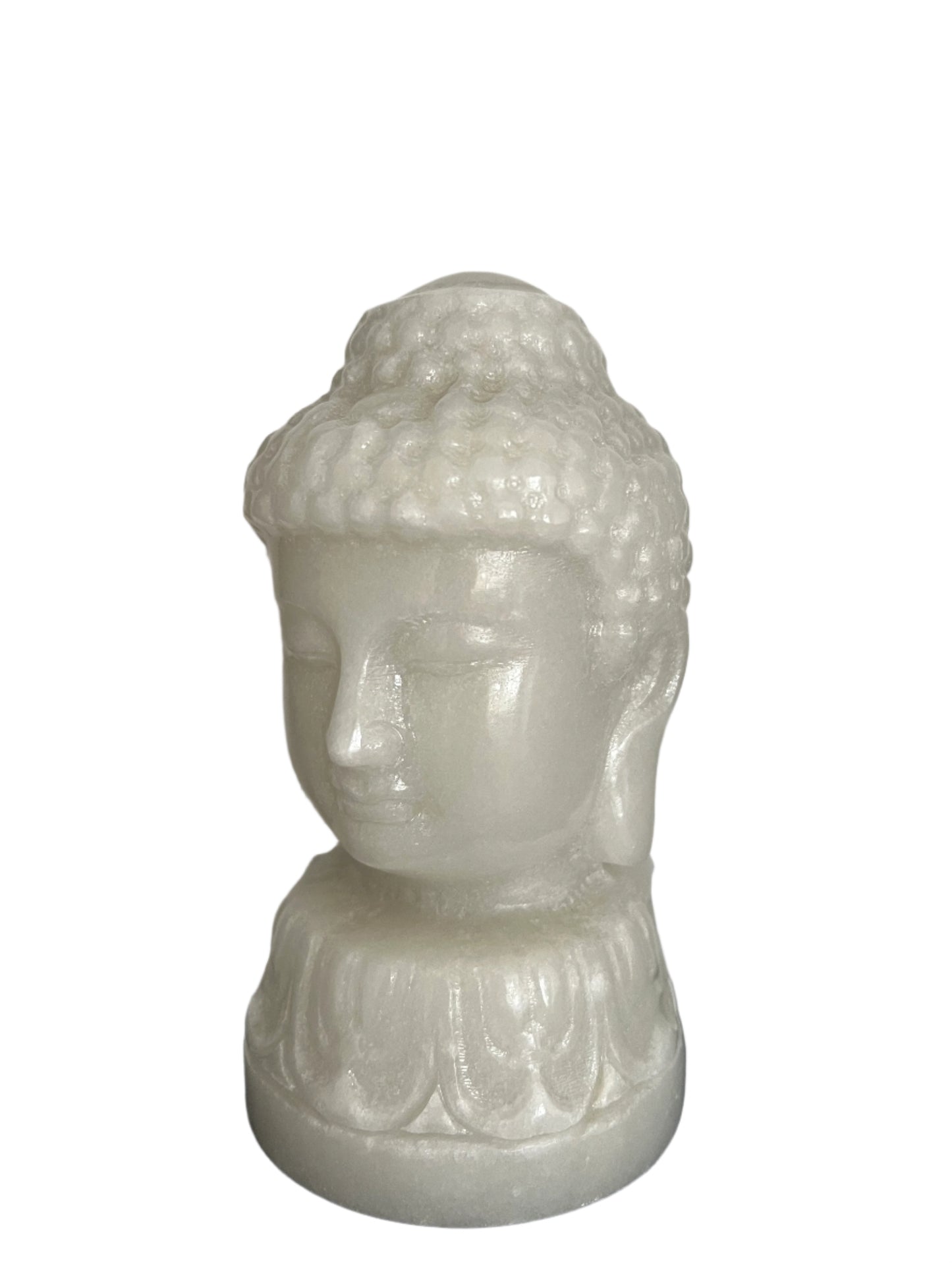 White Jade Buddha Head - C7