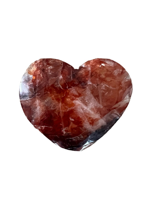 Fire Quartz Heart - E18
