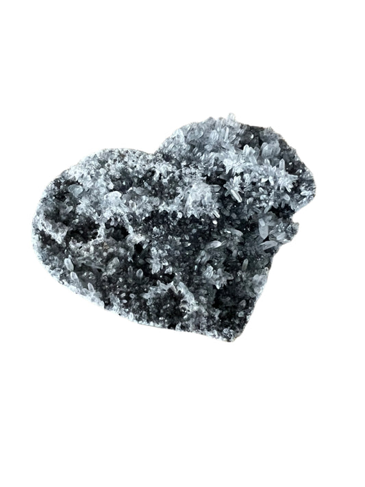 Druzy Sphalerite Heart - E32