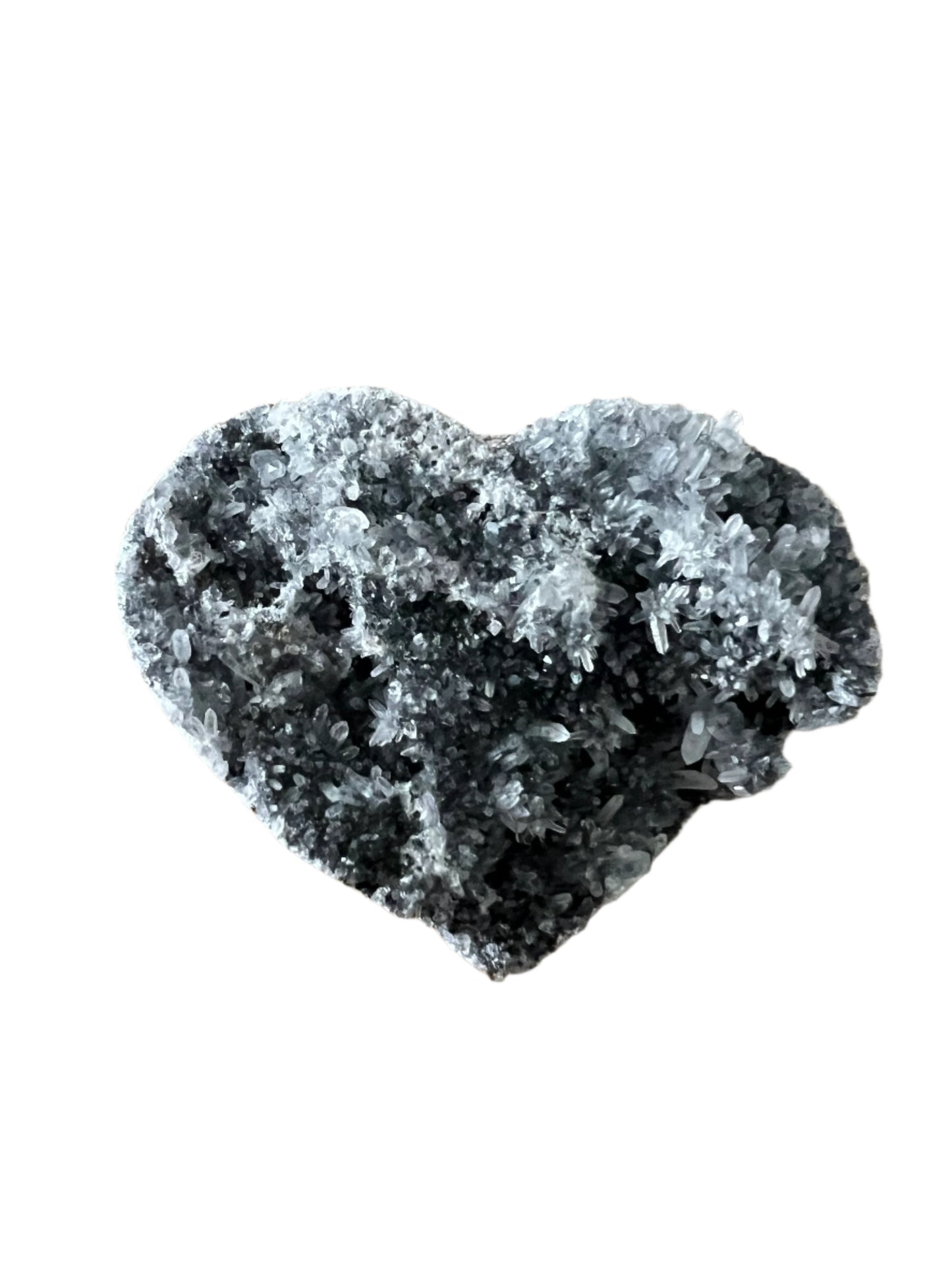 Druzy Sphalerite Heart - E32