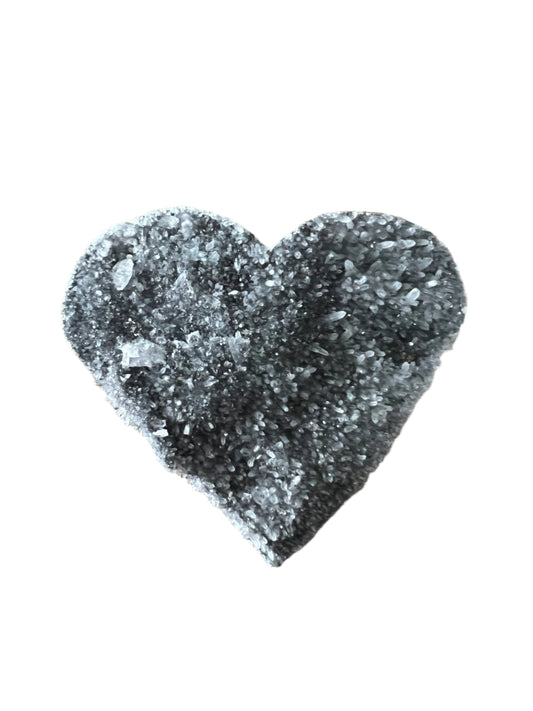 Druzy Sphalerite Heart - E33