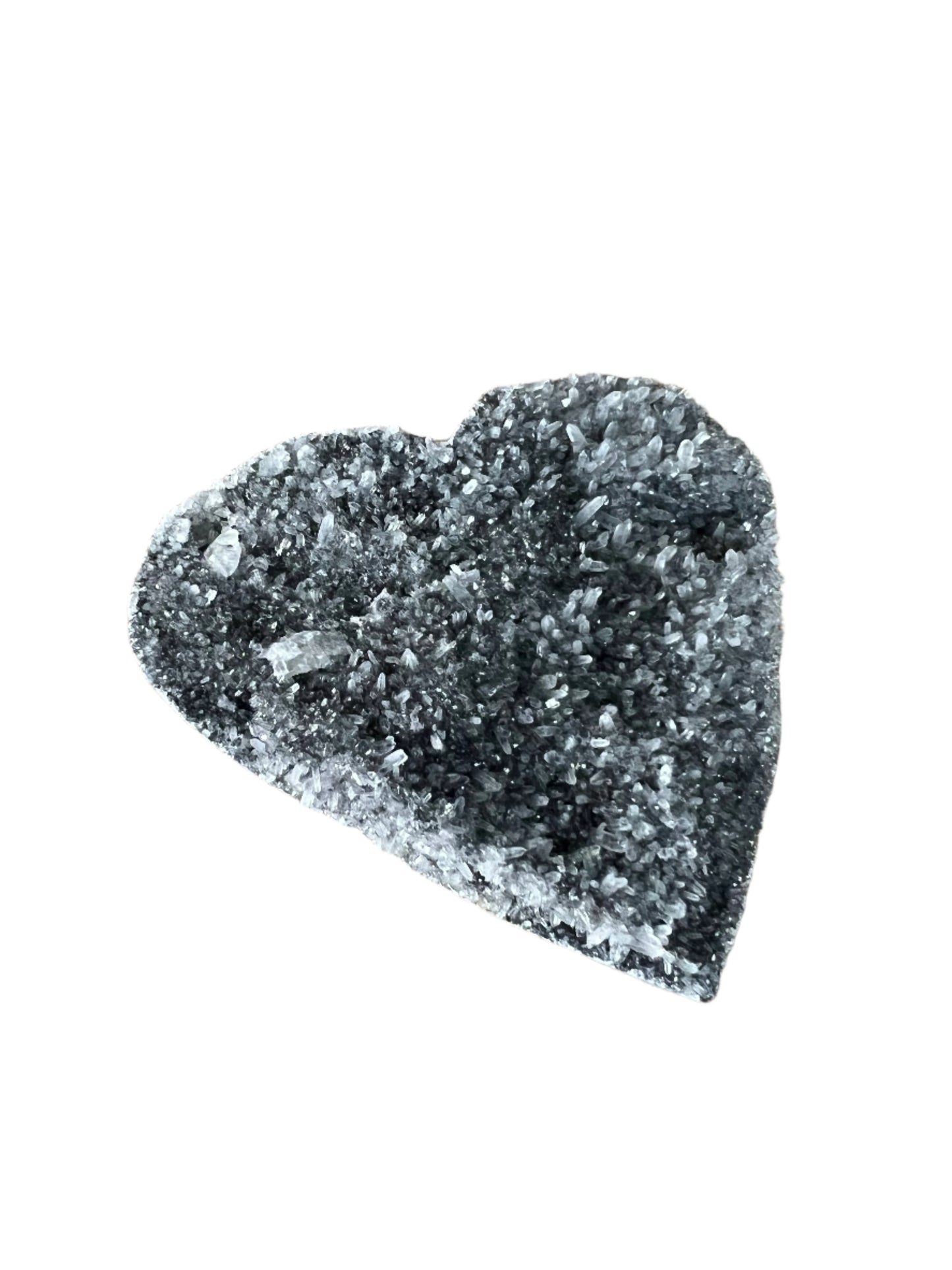 Druzy Sphalerite Heart - E33