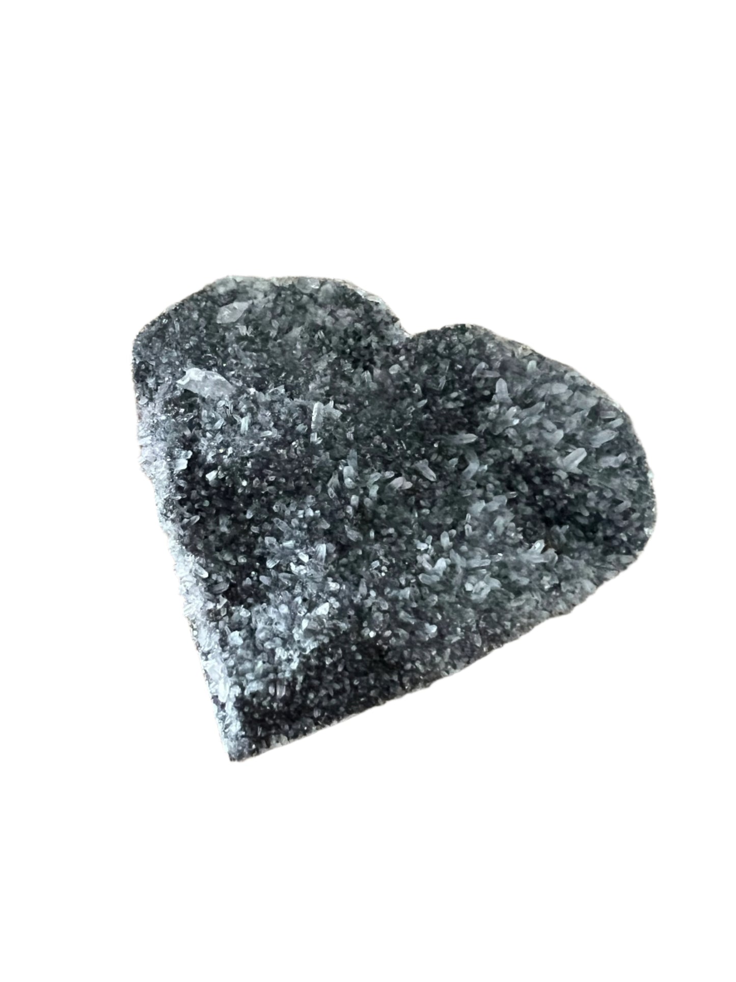 Druzy Sphalerite Heart - E33