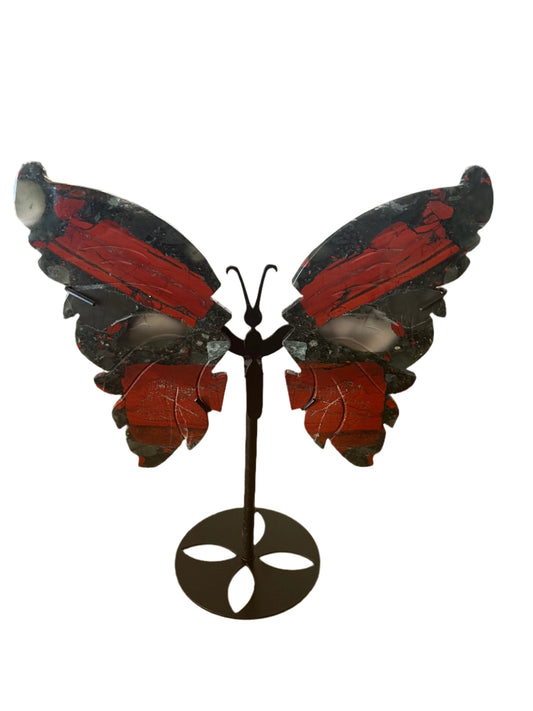 Africa Blood Butterfly Wings with Stand - E8